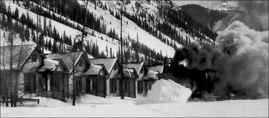Silverton Northern Locomotive Clearing Snow From Mainline Track Into Eureka, 1927